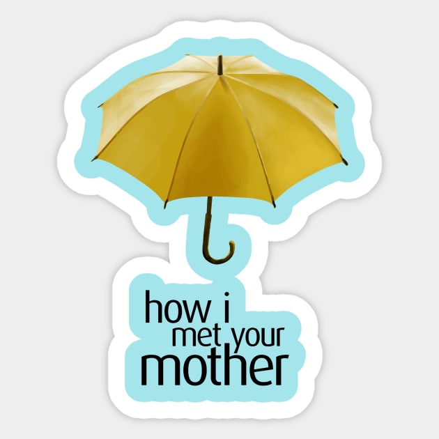 How I Met Your Mother: Yellow Umbrella Sticker by ThinkingSimple